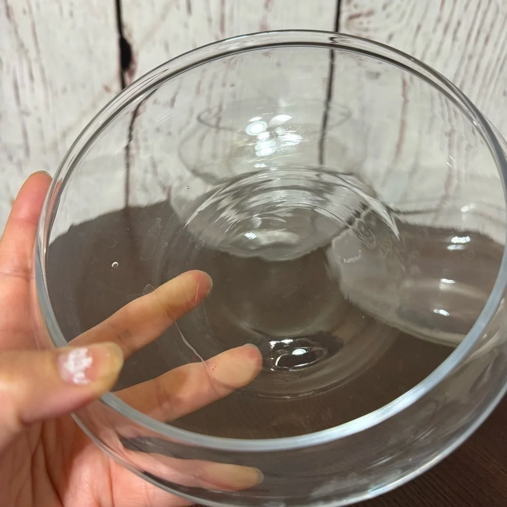 Shallow Glass Bowl Floral Vase or Terrarium 7 Pc lot Used for Table Centerpieces